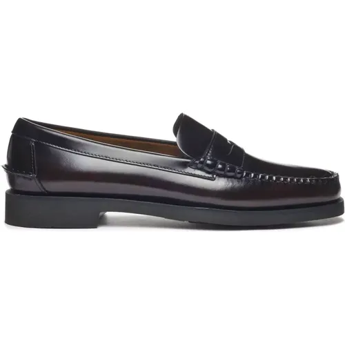 Loafers, male, , Size: 8 US Leather Slip-On Loafers - Sebago - Modalova