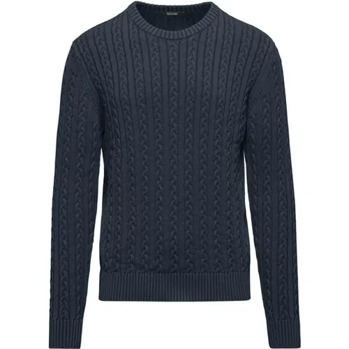 Warm Cotton Cable Knit Sweater , male, Sizes: XL, XS, 2XL, L, M, S - BomBoogie - Modalova
