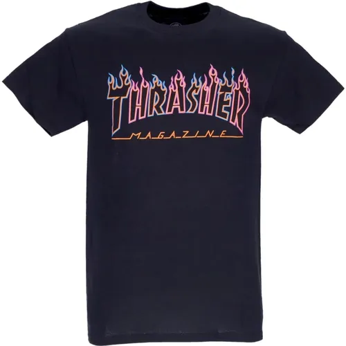 T-Shirts, unisex, , Size: S Neon Flame Mens Tee - Thrasher - Modalova