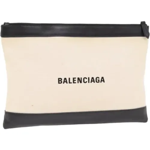 Pre-owned Clutches, female, , Size: ONE SIZE Pre-owned Canvas clutches - Balenciaga Vintage - Modalova