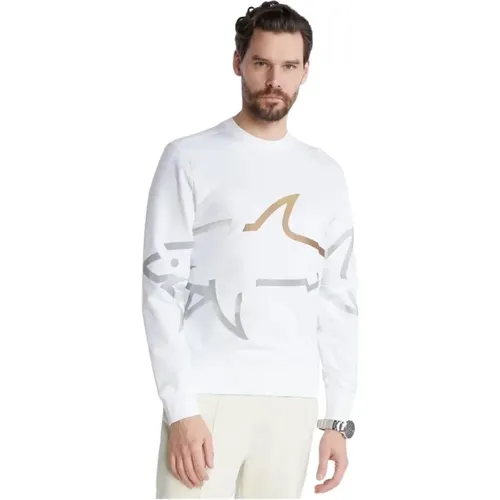 Weiße Pullover für Männer , Herren, Größe: M - PAUL & SHARK - Modalova