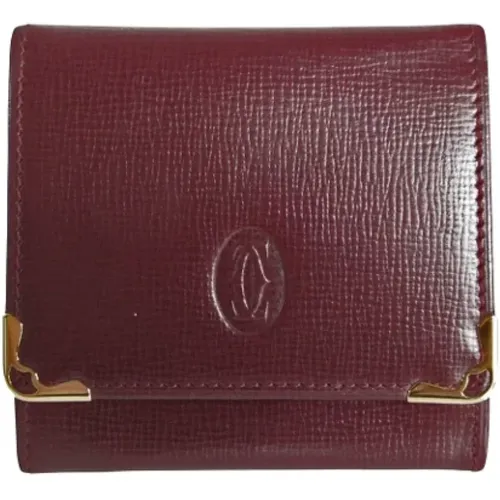 Pre-owned Wallets, female, , Size: ONE SIZE Pre-owned Leather wallets - Cartier Vintage - Modalova