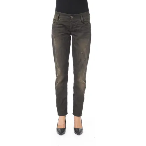 Regular Fit Gewaschene Jeans mit Taschen , Damen, Größe: W26 - Byblos - Modalova