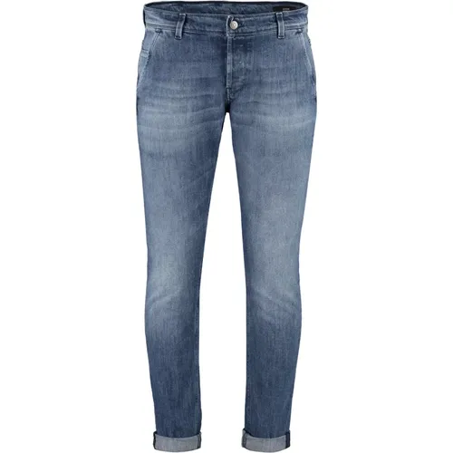 Skinny Jeans mit hochgekrempelten Knöcheln - Dondup - Modalova