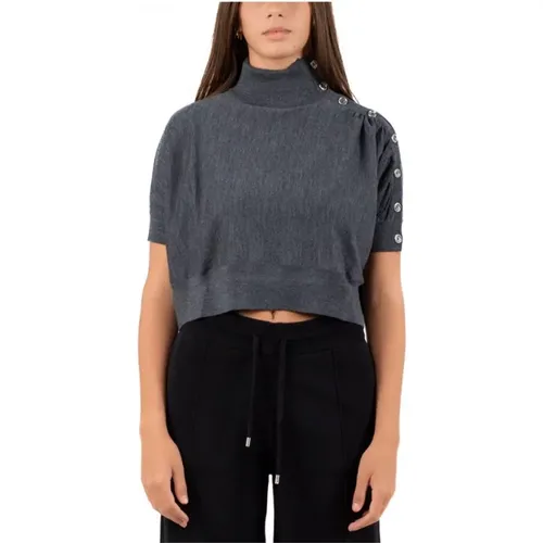 Damen Kurzarm Top , Damen, Größe: XS - pinko - Modalova