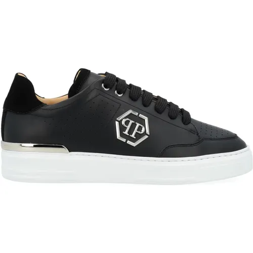 Leather Lo-Top Sneaker , male, Sizes: 7 UK, 6 UK, 10 UK - Philipp Plein - Modalova