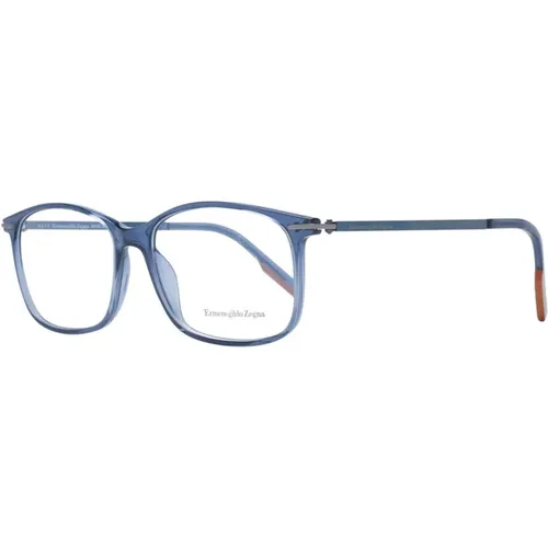 Glasses, male, , Size: ONE SIZE Rectangle Optical Frames - Ermenegildo Zegna - Modalova