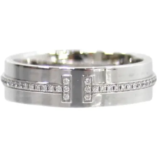 Pre-owned Jewellery, female, , Size: ONE SIZE Pre-owned White Gold rings - Tiffany & Co. Pre-owned - Modalova