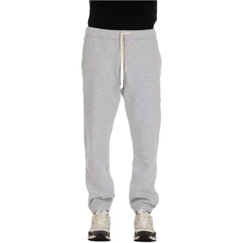 Sweatpants, male, , Size: L Grey Trousers with Elastic Waist - Autry - Modalova