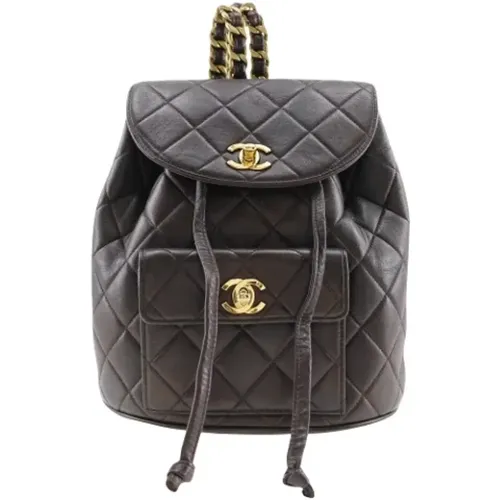 Pre-owned Backpacks, female, , Size: ONE SIZE Pre-owned Leather chanel-bags - Chanel Vintage - Modalova