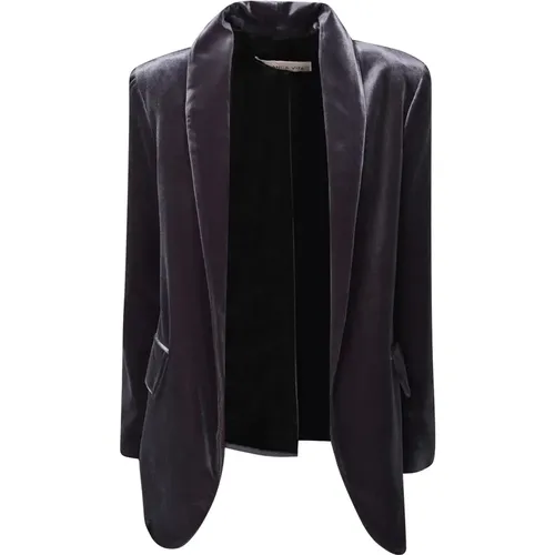 Womens Clothing Jacket Grey Aw23 , female, Sizes: 2XS - Blanca Vita - Modalova