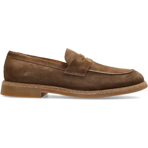 Loafers, male, , Size: 7 US Suede shoes type loafers - Eleventy - Modalova