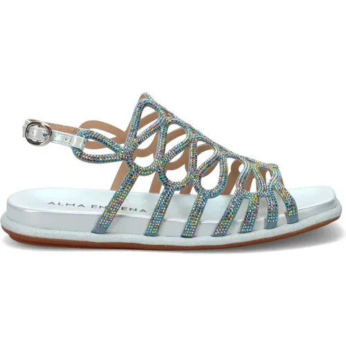 Clear Blue Sandals Sophisticated Comfortable , female, Sizes: 6 UK, 4 UK, 7 UK, 5 UK - Alma en Pena - Modalova