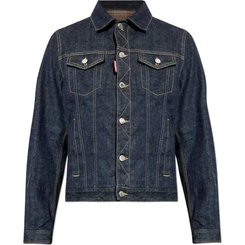 Denim Jackets, male, , Size: S Denim jacket - Dsquared2 - Modalova