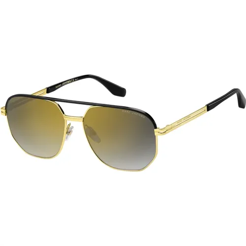 Gold Schwarz/Grau Getönte Sonnenbrille - Marc Jacobs - Modalova