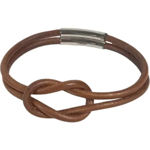 Pre-owned Jewellery, female, , Size: ONE SIZE Pre-owned Leather bracelets - Hermès Vintage - Modalova