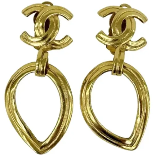 Pre-owned Jewellery, female, , Size: ONE SIZE Pre-owned Metal earrings - Chanel Vintage - Modalova