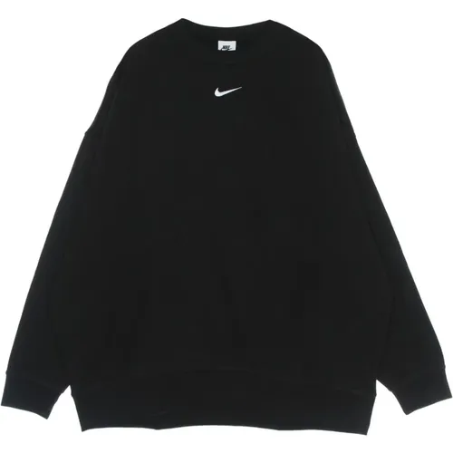 Essentials Crewneck Sweatshirt Fleece Schwarz/Weiß - Nike - Modalova