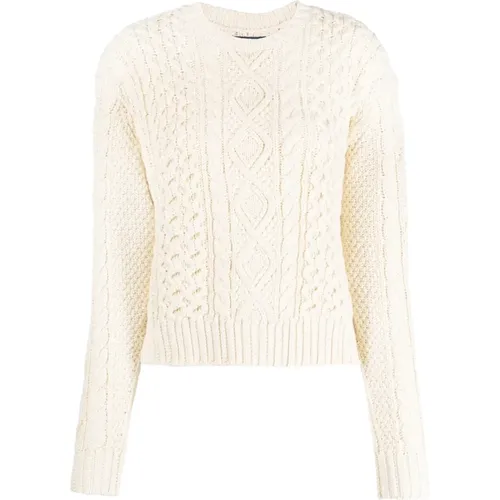 Aran long sleeve pullover , female, Sizes: L - Ralph Lauren - Modalova