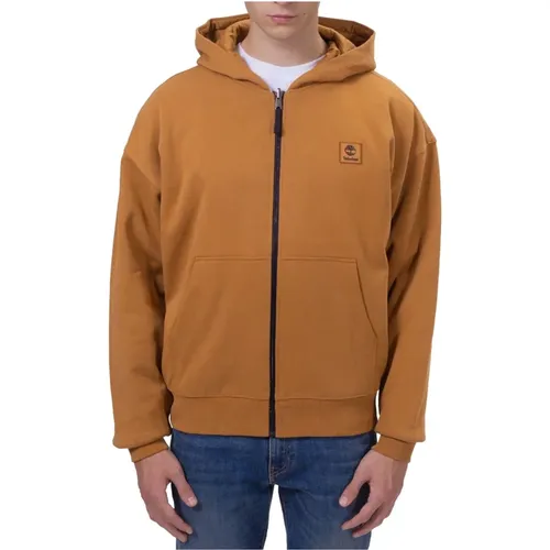 Zip-throughs, male, , Size: L Reversible Zip Hoodie Relaxed Fit - Timberland - Modalova