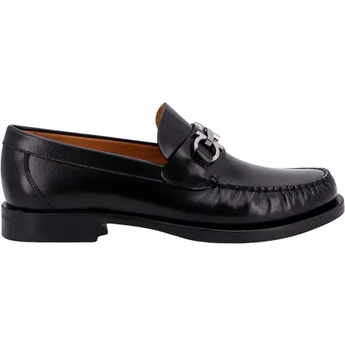 Loafers, male, , Size: 7 US Leather Loafers Aw23 - Salvatore Ferragamo - Modalova