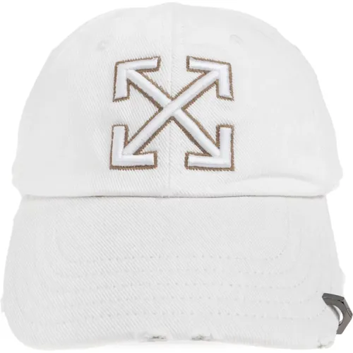 Off , Caps, male, , Size: ONE SIZE Logo cap - Off White - Modalova