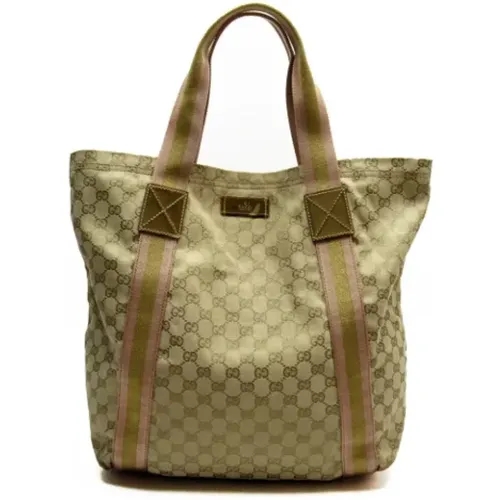 Pre-owned Tote Bags, female, , Size: ONE SIZE Pre-owned Canvas totes - Gucci Vintage - Modalova