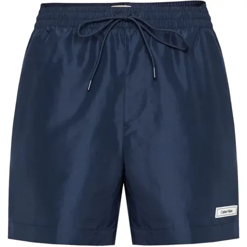 Medium Drawstring Swim Shorts - Core Solids , male, Sizes: XL, S, 2XL - Calvin Klein - Modalova