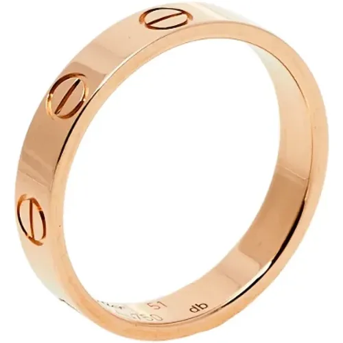 Pre-owned Rose Gold rings , female, Sizes: ONE SIZE - Cartier Vintage - Modalova