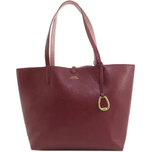 Pre-owned Tote Bags, female, , Size: ONE SIZE Pre-owned Leather handbags - Ralph Lauren Pre-owned - Modalova