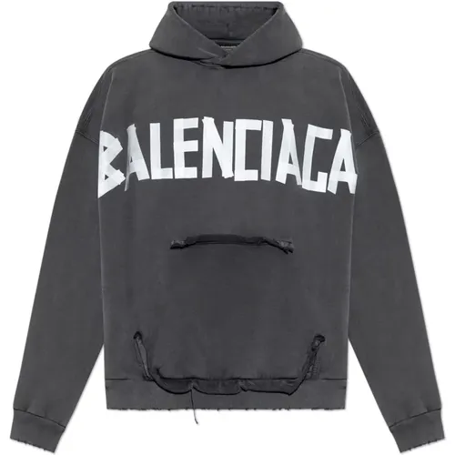 Hoodies, male, , Size: XL Hooded sweatshirt - Balenciaga - Modalova