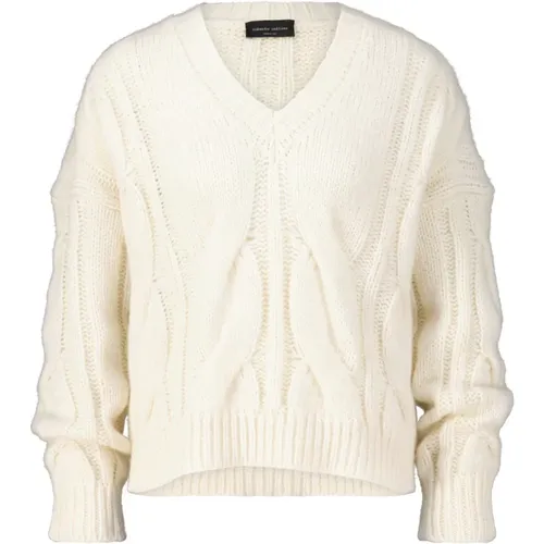 Moderner V-Ausschnitt Strickpullover - Roberto Collina - Modalova