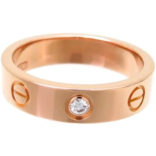 Pre-owned Rose Gold rings , female, Sizes: ONE SIZE - Cartier Vintage - Modalova