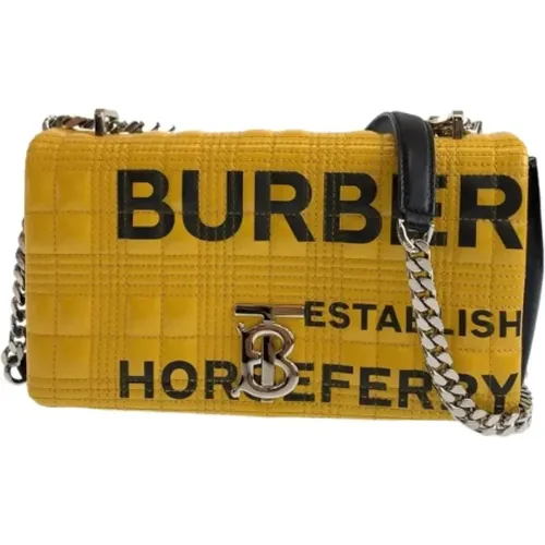 Pre-owned Cross Body Bags, female, , Size: ONE SIZE Pre-owned Leather shoulder-bags - Burberry Vintage - Modalova