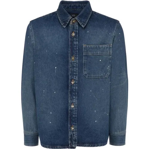 Denim Shirts, male, , Size: L Basile Cohgl Surchemise Shirt - A.p.c. - Modalova