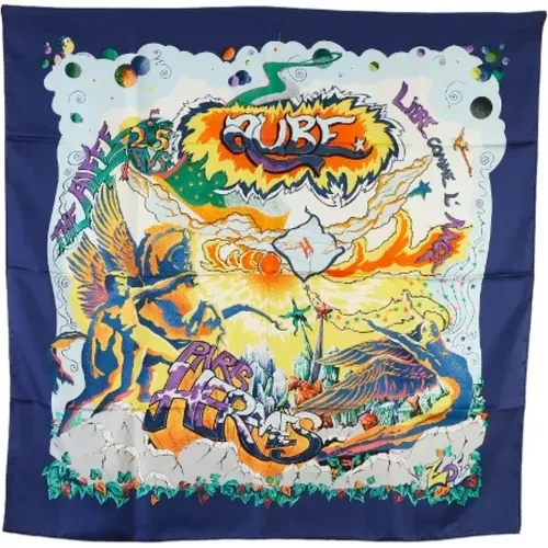 Pre-owned Scarves, female, , Size: ONE SIZE Pre-owned Silk scarves - Hermès Vintage - Modalova