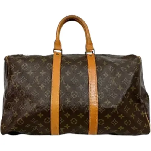 Pre-owned Weekend Bags, female, , Size: ONE SIZE Pre-owned Canvas travel-bags - Louis Vuitton Vintage - Modalova