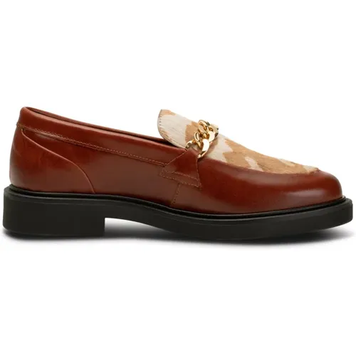 Chain Loafer Suede - TAN , female, Sizes: 6 UK, 3 UK, 5 UK, 4 UK - Shoe the Bear - Modalova