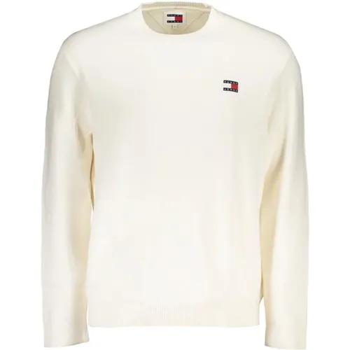 Bestickter Logo-Baumwoll-Rundhalspullover , Herren, Größe: 2XL - Tommy Hilfiger - Modalova