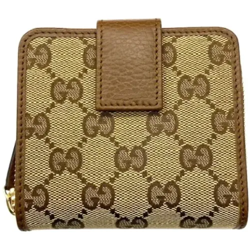 Pre-owned Canvas wallets , female, Sizes: ONE SIZE - Gucci Vintage - Modalova