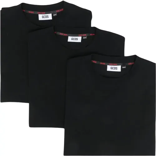 Baumwoll T-Shirt Dreierpack , Herren, Größe: M - GCDS - Modalova