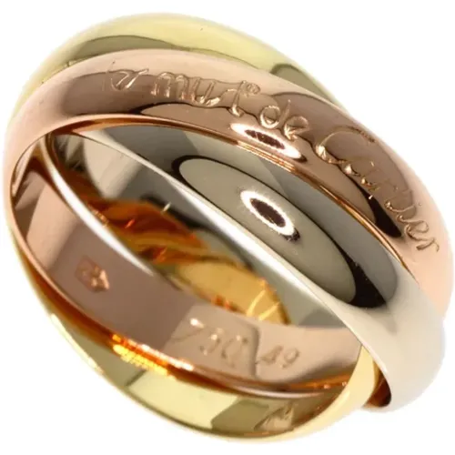 Pre-owned Jewellery, female, , Size: ONE SIZE Pre-owned Rose Gold rings - Cartier Vintage - Modalova