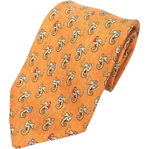 Pre-owned Accessories, male, , Size: ONE SIZE Pre-owned Silk home-office - Hermès Vintage - Modalova