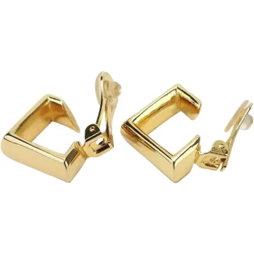 Pre-owned Jewellery, female, , Size: ONE SIZE Pre-owned Metal earrings - Dior Vintage - Modalova