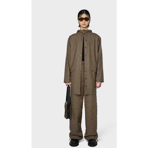 Long Jacket - Waterproof, Windproof, Lightweight , female, Sizes: M, L - Rains - Modalova