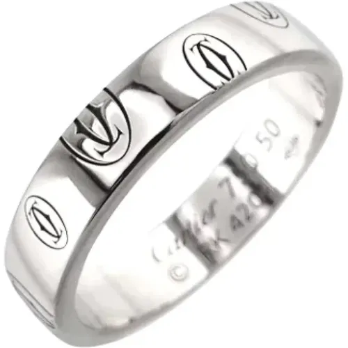 Pre-owned Jewellery, female, , Size: ONE SIZE Pre-owned White Gold rings - Cartier Vintage - Modalova