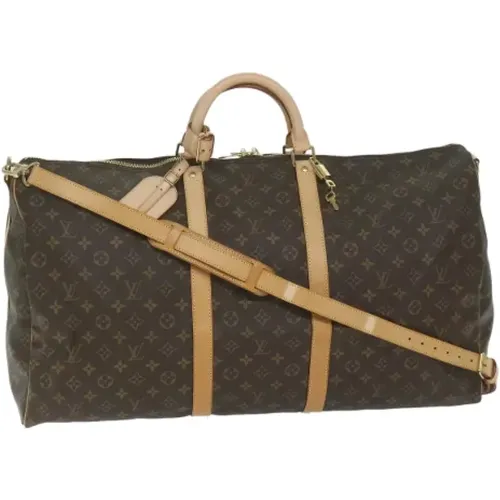 Pre-owned Weekend Bags, female, , Size: ONE SIZE Pre-owned Canvas handbags - Louis Vuitton Vintage - Modalova