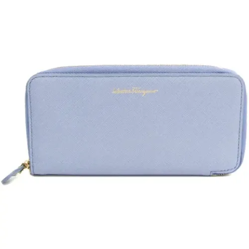 Pre-owned Wallets, female, , Size: ONE SIZE Pre-owned Leather wallets - Salvatore Ferragamo Pre-owned - Modalova