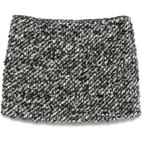 Wool Blend Bouclé Skirt , female, Sizes: 2XL, XL, L - N21 - Modalova