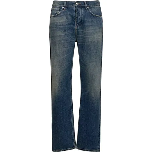 Jeans Straight Leg Italy Made , male, Sizes: W34 - Burberry - Modalova